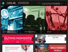 Tablet Screenshot of caolab.com.ar